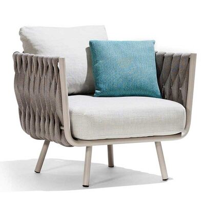 Leisure Outdoor Furniture Garden Patio Aluminum Frame Rope Sofa Set