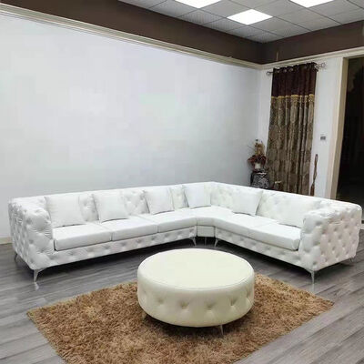 Navy Color Velvet Night Club Lounge Three Seat Modern Design