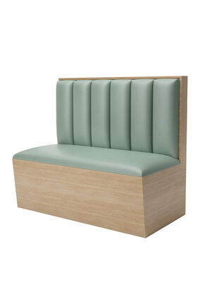 2 Person Commercial Restaurant Booth Seating Coffee Sofa Bench With Table Sets