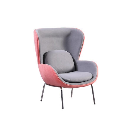 High Back Sofa Single Seater Chair Bed Black Wingback Fabric Living Room 99CM