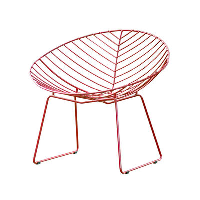 Metal Wire Chair Cafe French Metal Moon Chair Outdoor Furniture 55x52x81cm