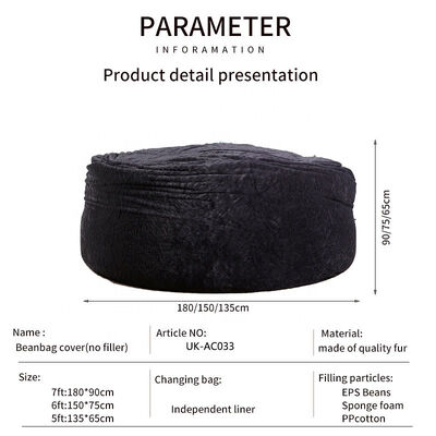 Indoor Home Leisure Sofa Bed Big Bean Bags Living Room Chair Cover