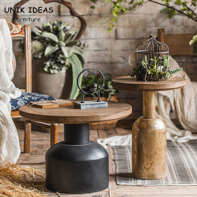 अच्छी कीमत Antique Hand Carved Luxury Center Table 8.5kg Decorative Solid Wood Round ऑनलाइन