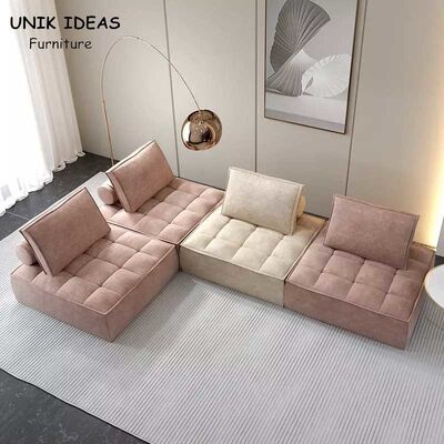 अच्छी कीमत Modern Sectional Daybed Corner Modular Couch Cube Sofa For Living Room ऑनलाइन