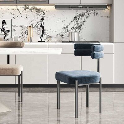 अच्छा दाम Italian Simple Half Arc Armchair Home Leisure Negotiation Dining Chair ऑनलाइन