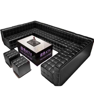 अच्छा दाम Night Club Long Bench Pu Leather Vip Strip Booth Seating KTV Bar Furniture ऑनलाइन