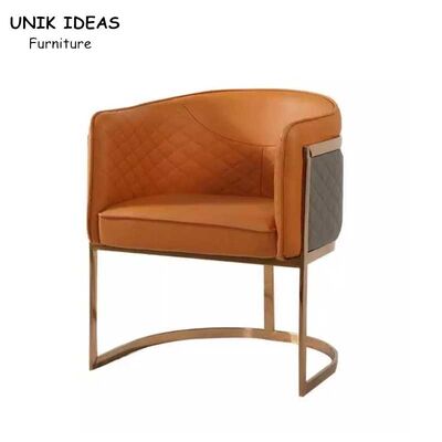 अच्छा दाम Italian Postmodern Luxury Lounge Armchair Stainless Steel Leg ऑनलाइन