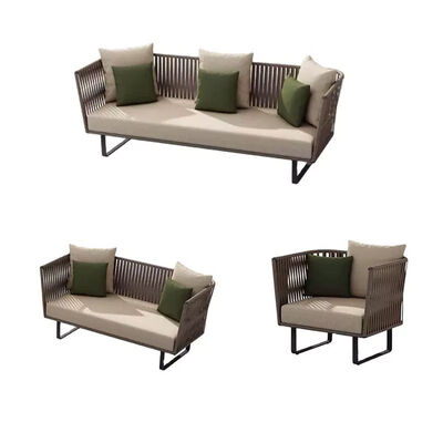 अच्छी कीमत 1.5mm Modern Lounge Sectional Outdoor Sofa Adjustable Waterproof Garden Furniture Set ऑनलाइन