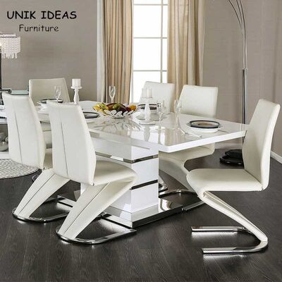 अच्छी कीमत MDF Extendable Dining Table Set 6 / 8 Seat For Modern Apartment ऑनलाइन