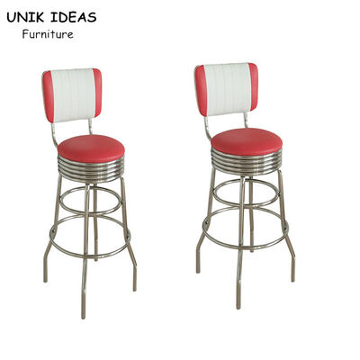 अच्छी कीमत American Design Metal Frame Bar Stools Industrial 50'S Customize ऑनलाइन