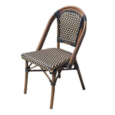 अच्छी कीमत Outdoor Patio Furniture French Style Rattan Chair Paris Cafe Parisian Bistro Chairs ऑनलाइन