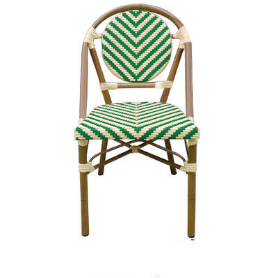 अच्छी कीमत Cheap Wholesale Aluminium Frame Stacking Restaurant Furniture Garden Sets Outdoor Bistro Chairs ऑनलाइन