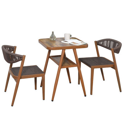 अच्छा दाम इनडोर और आउटडोर फर्नीचर भंडारण स्थान की बचत रतन उद्यान टेबल और कुर्सियां ऑनलाइन