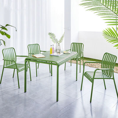 अच्छा दाम एल्यूमीनियम धातु आँगन छत बालकनी आराम कुर्सी और टेबल सेट आउटडोर कुर्सी ऑनलाइन