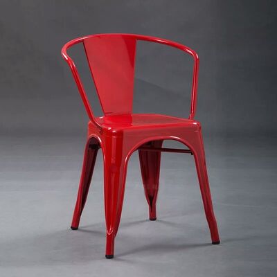 अच्छी कीमत Antique Industrial Metal Iron Dining Chair Restaurant Coffee Shop Chairs ऑनलाइन