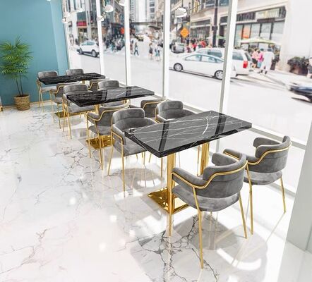 अच्छी कीमत Velvet Design Commercial Pub Hookah Lounge Restaurant Booth Sofa and Restaurant Table Chairs Set for Sale ऑनलाइन