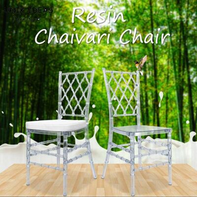 अच्छी कीमत Bride Groom Resin Wedding Banquet Chairs Stackable Chiavari Diamond Crystal 40x40x92cm ऑनलाइन