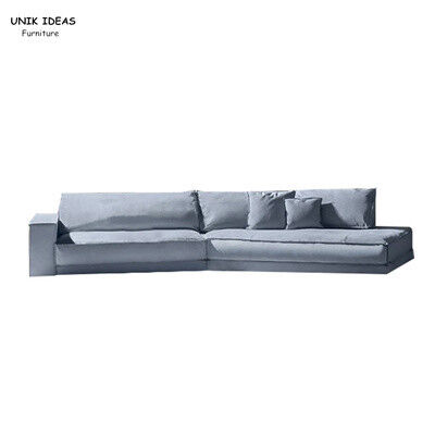 अच्छी कीमत 8 Ft 3 Person L Shaped Couch Comfy Fabric Modern Corner Sofa Living Room ऑनलाइन