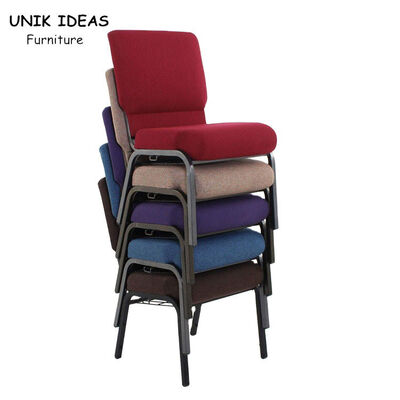 अच्छी कीमत Church Wedding Steel Banquet Chair Stackable Burgundy Banquet Chairs ऑनलाइन