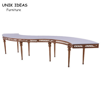 अच्छी कीमत Nesting Hall Round Banquet Foldable Table Circular Party Stainless Steel ऑनलाइन