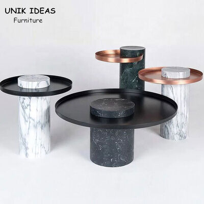 अच्छी कीमत Marble Top Round Center Table For Dining Room Bedroom Italian Ss 400x420mm ऑनलाइन