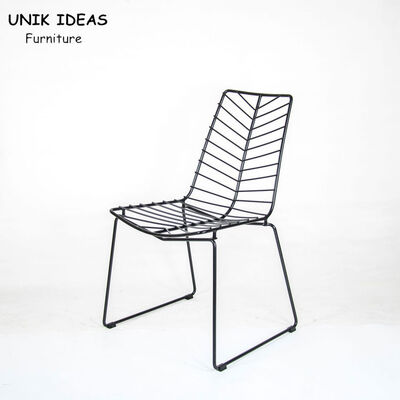 अच्छा दाम Leaf Shaped Wire Mesh Dining Chairs Stacking Diamond Seat Cushion Unikideas ऑनलाइन