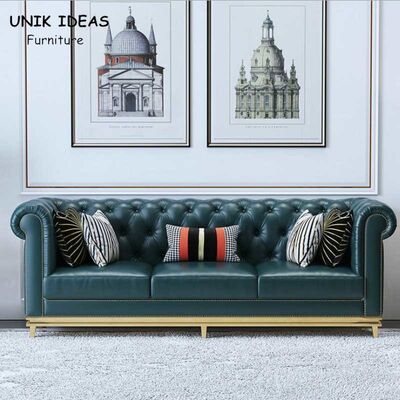 अच्छी कीमत 84 Inch Navy Blue Living Room Sectional Sofa Corner Couch Modular Lounge ऑनलाइन