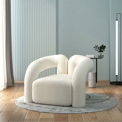 अच्छी कीमत Nordic Single Living Room Chairs 1 Seat Fabric Lounge Sofa Chair ऑनलाइन