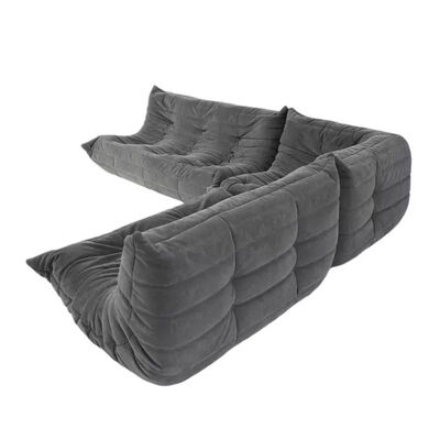 अच्छी कीमत Modular Living Room Sectional Sofa Leather Home Furniture Lazy Sofa Set ऑनलाइन