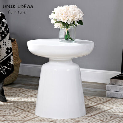अच्छी कीमत Nordic Light Fiberglass Side Table Round Luxury Style 40*45CM ऑनलाइन